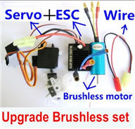 Wltoys K929 Parts-Upgrade Brushless Set(Include the Brushless motor,Brushless ESC,Servo and Conversion wire),Wltoys K929 desert RC Truck Parts,1:18 rc car and rc racing car Parts